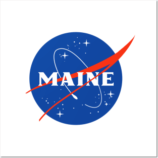 Maine Astronaut Posters and Art